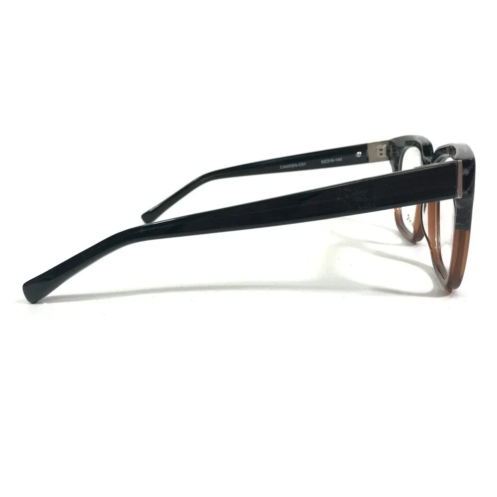 Public Eyeworks Eyeglasses Frames CAMDEN-C01 Brown Blue Thick Rim 52-19-140